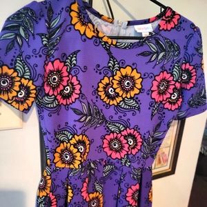 Vintage XS Amelia Floral Lula Roe Dress